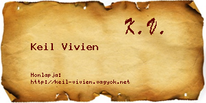 Keil Vivien névjegykártya